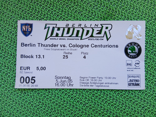 Ticket nfl europe berlin - ticket,
