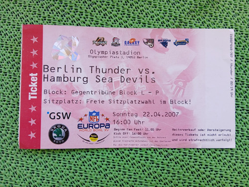 Ticket nfl europe - europe, berlin